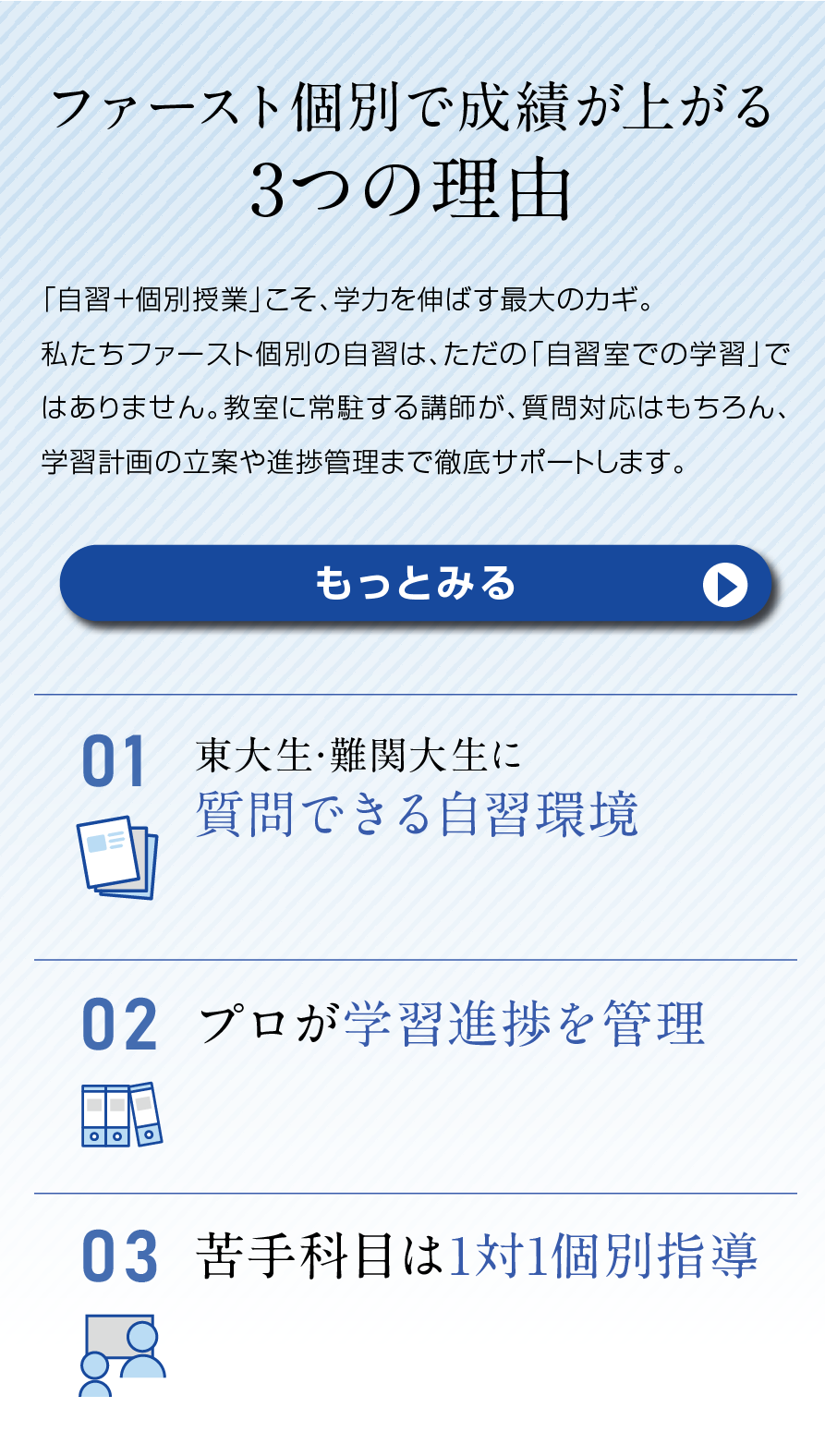ファースト個別で成績が上がる３つの理由